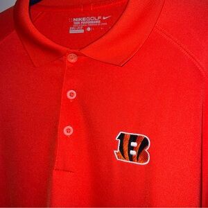 Nike  | Cincinnati Bengals | Golf Dri-FIT Polo | Tour Performance | Men’s L